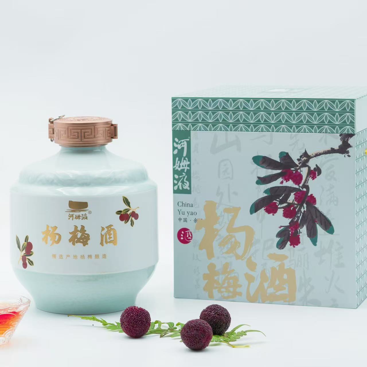 河姆液 瓷礼杨梅酒 1.5L 22°
